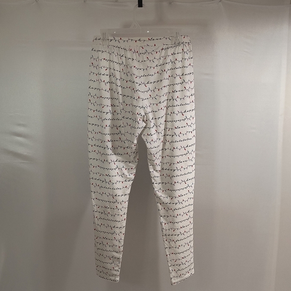La Vie En Rose Women's Medium White Sleepwear Pajama Pants - Picture 2 of 8